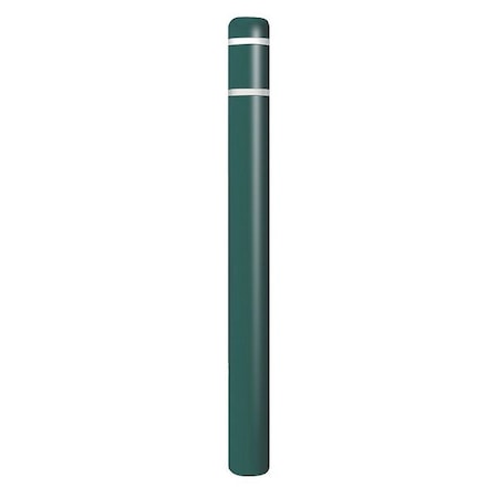 Zoro Select Post Sleeve, 4-1/2 In Dia., 52 In H, Green CL1385S