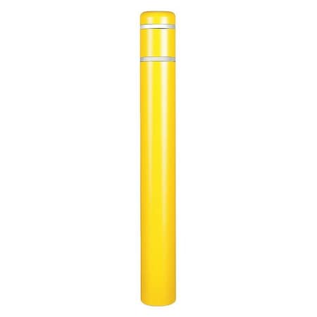 Zoro Select Post Sleeve, 7 In Dia., 72 In H, Yellow CL1386NN