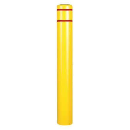 Zoro Select Post Sleeve, 10-7/8 In Dia., 60In H, Yellow 3507R