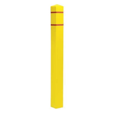 Post Guard Post Sleeve, 4-1/2x4-1/2 In, 55In H, Yellow SQ455YR