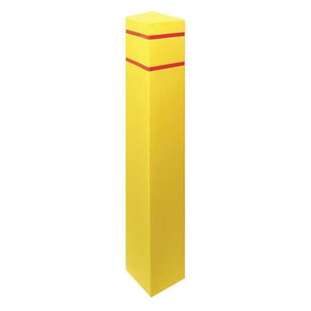 Zoro Select Post Sleeve, 6-1/2x6-1/2 In, 55In H, Yellow SQ655YR