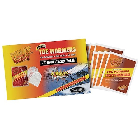 Heat Factory Toe Warmers, White, PR, PK8 1964-3