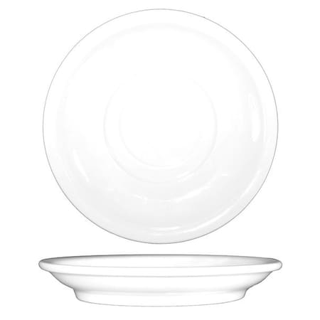 Iti Saucer, 6 In. Dia., European White, PK36 DO-2