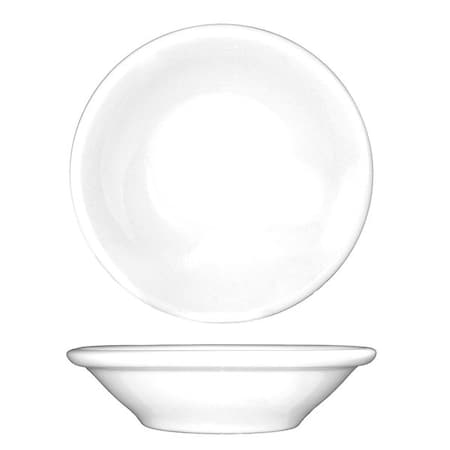 Iti Fruit Bowl, 4-3/4 oz., Ceramic European White PK36 DO-11