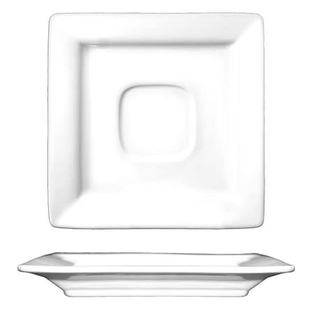 Iti Saucer, 5-7/8", Ceramic Bright White PK36 EL-2