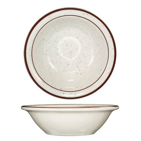 Iti Fruit Bowl, 4 oz., Ceramic Brown Speckle PK36 GR-11