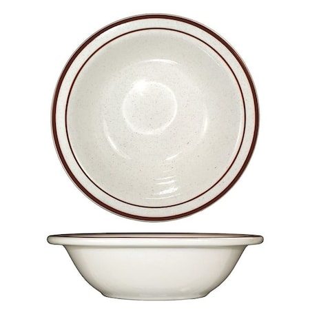 Iti Grapefruit Bowl, 12 oz., Ceramic Brown Speckle PK36 GR-10