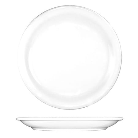 Iti Plate, 6-1/2", Ceramic European White PK36 BR-6