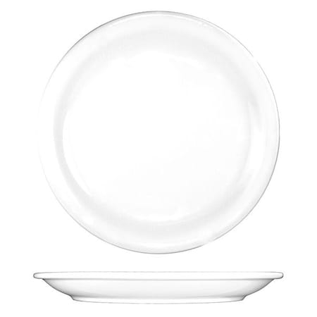 Iti Plate, 7-1/2", Ceramic European White PK36 BR-7