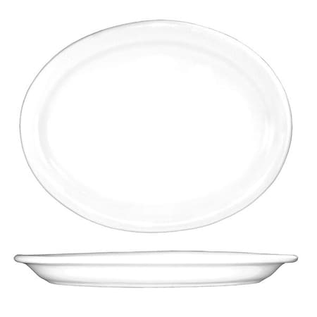 Iti Platter, 11-1/2x9, European White, PK12 BR-13