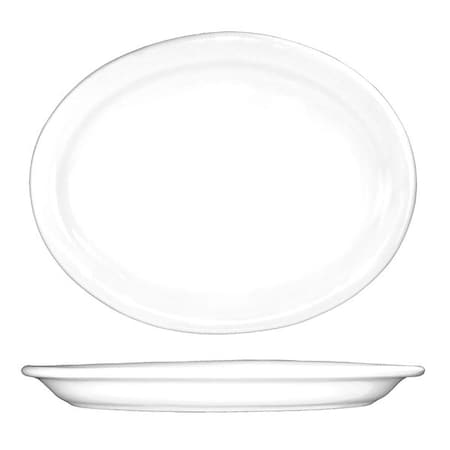 Iti Platter, 13-1/4x10, European White, PK12 BR-14