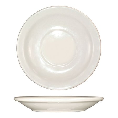Iti Saucer, 5-1/2", Ceramic American White PK36 VA-2