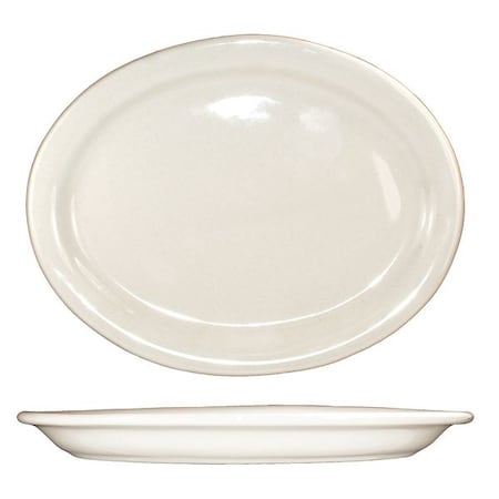 Iti Platter, 9-3/4x7, American White, PK24 VA-12