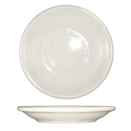 Iti Saucer, 5-3/16", Ceramic American White PK36 RO-36