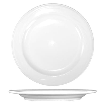 Iti Plate, 9-5/8", Ceramic Bright White PK24 AM-9
