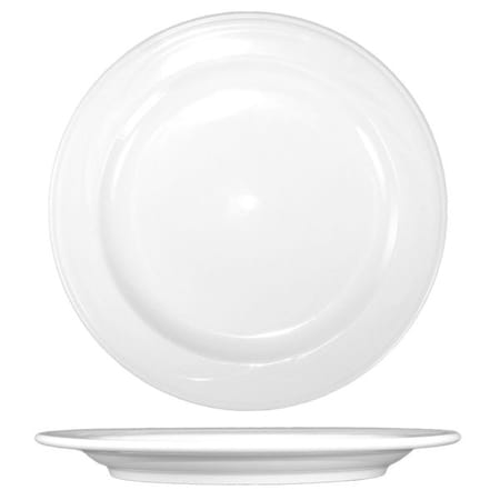 Iti Plate, 10-5/8", Ceramic Bright White PK12 AM-16
