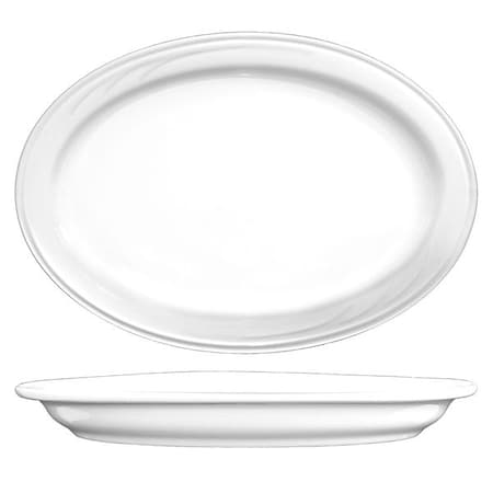Iti Platter, 13x9-1/8, Bright White, PK12 AM-14