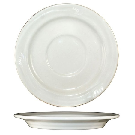 Iti Saucer, 5-3/8", Ceramic American White PK36 NP-2