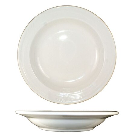 Iti Soup Bowl, 10-1/2 oz., Ceramic American White PK24 NP-3