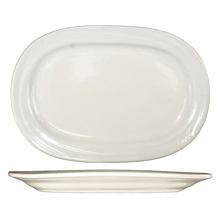 Iti Platter, 10-3/8x7-1/2, American Wht, PK24 NP-12