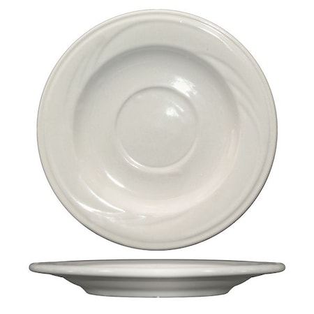 Iti Saucer, 5-3/4", Ceramic American White PK36 Y-2