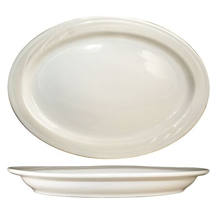 Iti Platter, 11x7-5/8, American White, PK12 Y-13