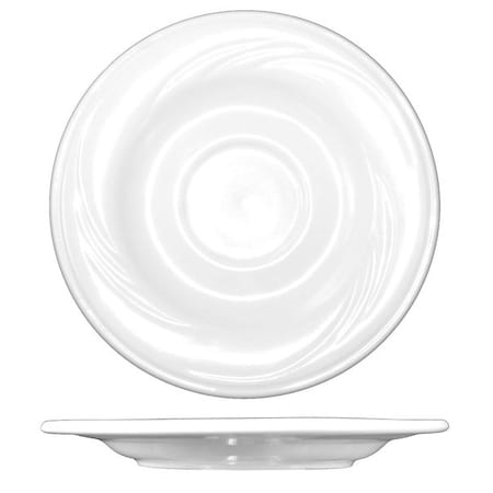 Iti Saucer, 5-7/8", Ceramic Bright White PK36 AM-2