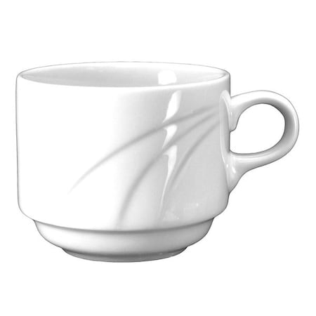 Iti Bright White Stackable Cup 8 oz., Pk36 AM-38