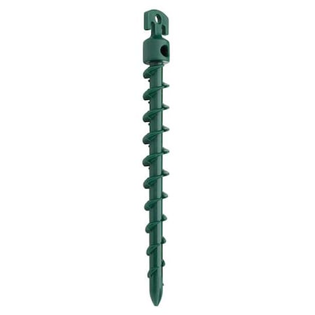 Vortex Earth Anchor, Green, Plastic, PK4 ANCBPT7-HSG-U1