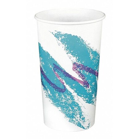 Solo Disp. Cold Cup, 28 oz., White/Blue, PK480 RP28NP-00055