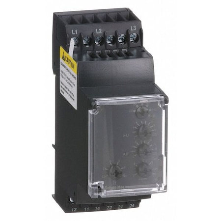 Schneider Electric 3 Phase Monitor Relay, DPDT, 480VAC, 12 Pin RM35TF30