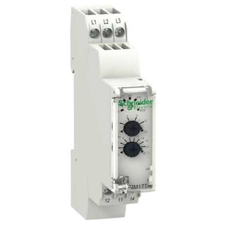 Schneider Electric 3 Phase Monitor Relay, SPDT, 480VAC, 6 Pin RM17TA00