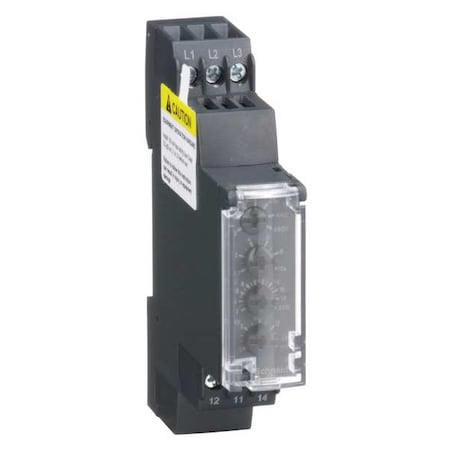 Schneider Electric 3 Phase Monitor Relay, SPDT, 480VAC, 6 Pin RM17TE00