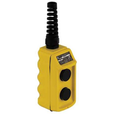 Square D Pendant Push Button Station, 2NO, Yellow 9001BW90YU