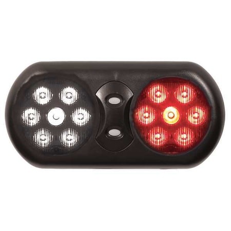 Code 3 Visor Flip Light, LED, Red/White, 11 In W VFP36CRW