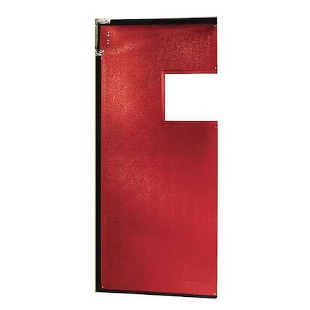 CHASE Flexible Swinging Door, 8 x 3 ft, Red, PVC AIR2003696RED