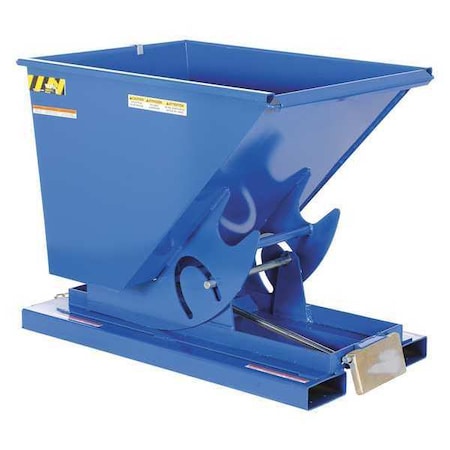 Vestil Heavy Duty Self-Dump Hopper .50 Cubic Yard 6000 lb Blue D-50-HD