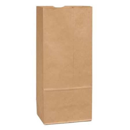 Zoro Select Grocery Bag Flat Bottom 20 lb Brown, Pk500 18420