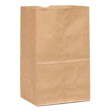 Zoro Select Grocery Bag Flat Bottom 25 lb Shorty Brown, Pk500 18428