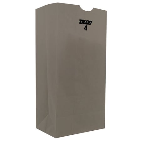 ZORO SELECT Grocery Bag Flat Bottom 4# White, Pk500 51004