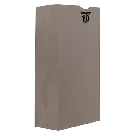 Zoro Select Grocery Bag Flat Bottom 10 lb White, Pk500 51030