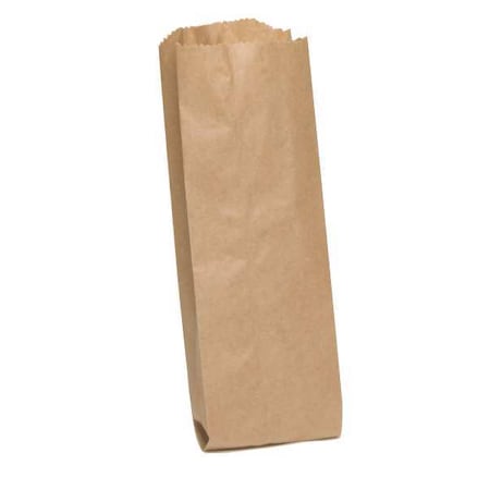 Zoro Select Pint Liquor Brown Merchandise Bag Pinched Bottom, Pk500 40032