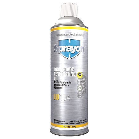 Sprayon 16 oz, Aerosol Can, Synthetic Oil, Colorless S00104000