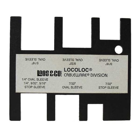 Loos Locoloc Oval and Stop Sleeve Gauge, 7/32-5/16 GA-2P