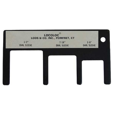 Loos Oval Sleeve Gauge, 3/8, 7/16, 1/2 GA-3P