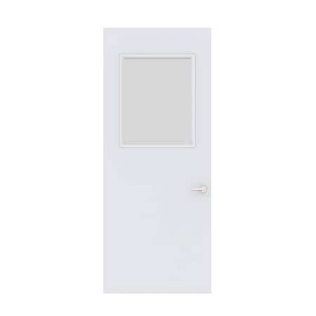 Porta-King Swing In-Plant Office Door, 84 in H, 36 in W, White HMDVK1 WHITE