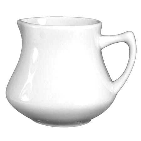 Iti Creamer Server 4-1/2 oz. Ceramic PK24 European White PC-4-EW