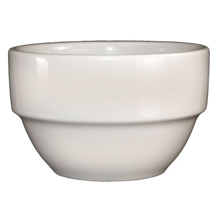 Iti Stacking Bowl, 8-1/2 oz., Ceramic American White PK36 STB-8-AW