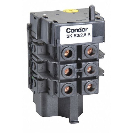 Condor Usa Thermal Overload, 1.6to 2.5A, 3 Phase, MDR3 SK-R3/2.5