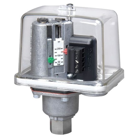 Condor Usa Pressure Switch, Standard, SPDT, 1/4" NPT, 203 to 3625 psi Range MDR-F 250HH-S E4
